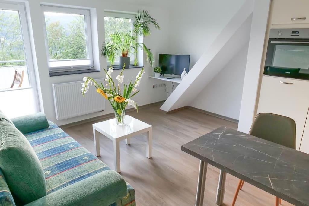 או Wunderschoene Ferienwohnung Mit Balkon In Aue מראה חיצוני תמונה